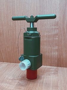 Клапан запорный угловой газовый (вентиль игольчатый) DN 8 PP 40 МПА (аналог вентиля АВ-019)
